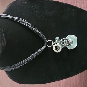 Antica Murrina -Multi-Strand Necklace with Murano Glass Charm